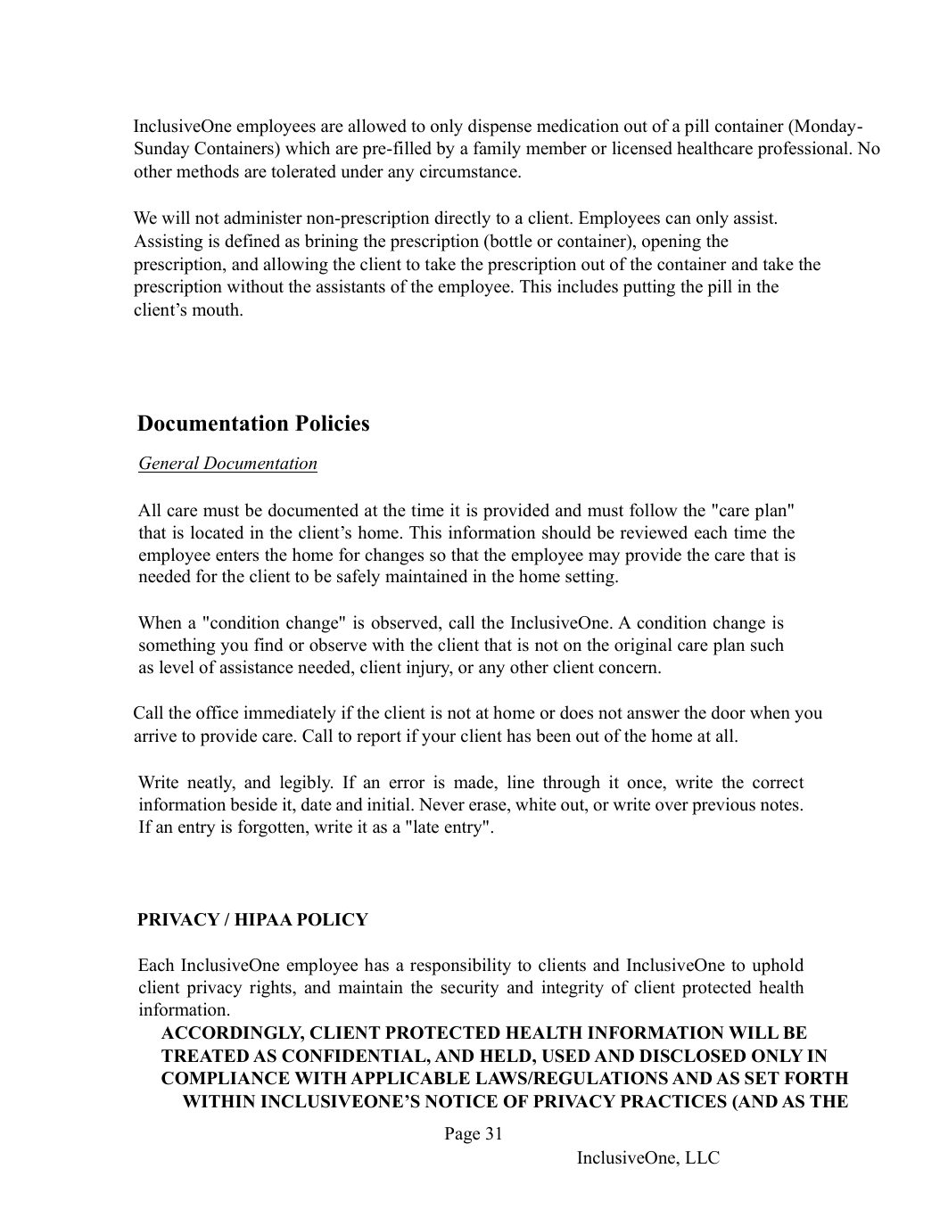 InclusiveOne Employee Handbook page 32