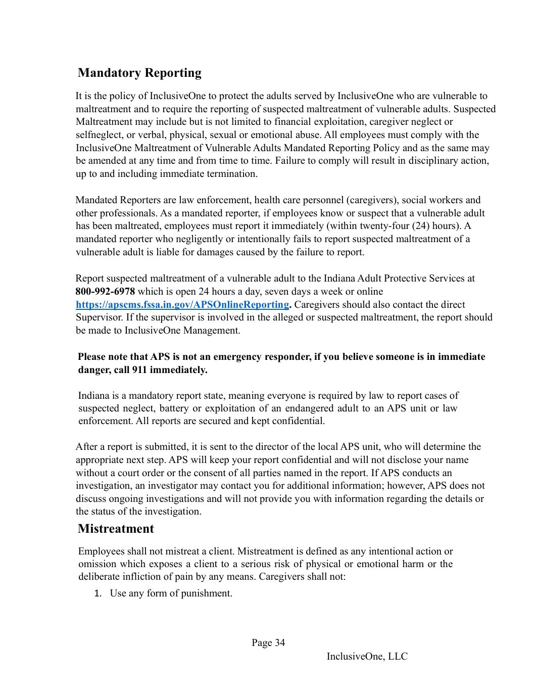 InclusiveOne Employee Handbook page 35