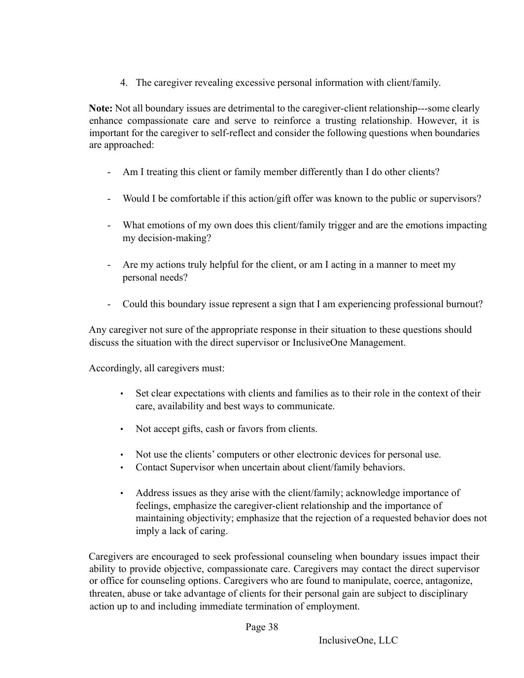 InclusiveOne Employee Handbook page 39
