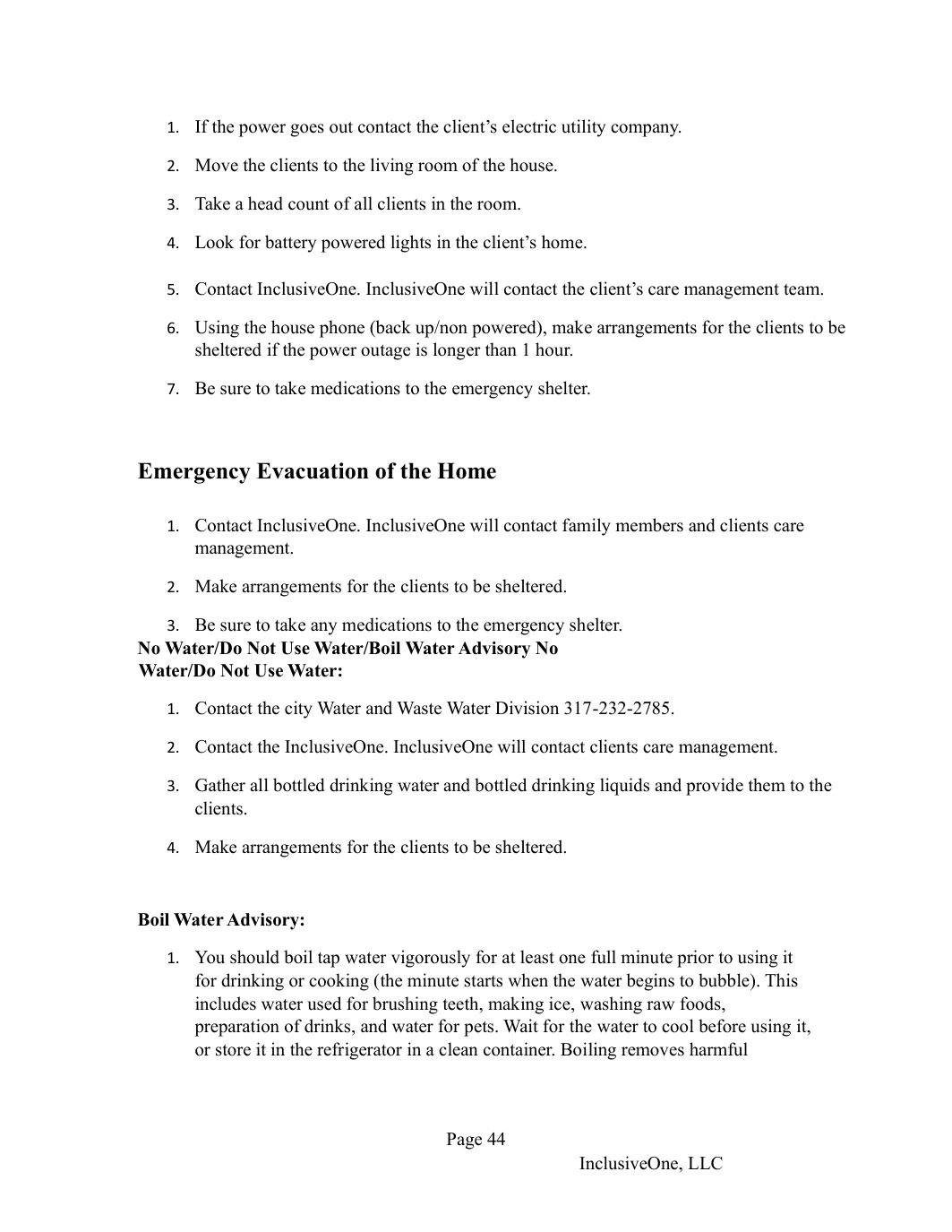 InclusiveOne Employee Handbook page 45