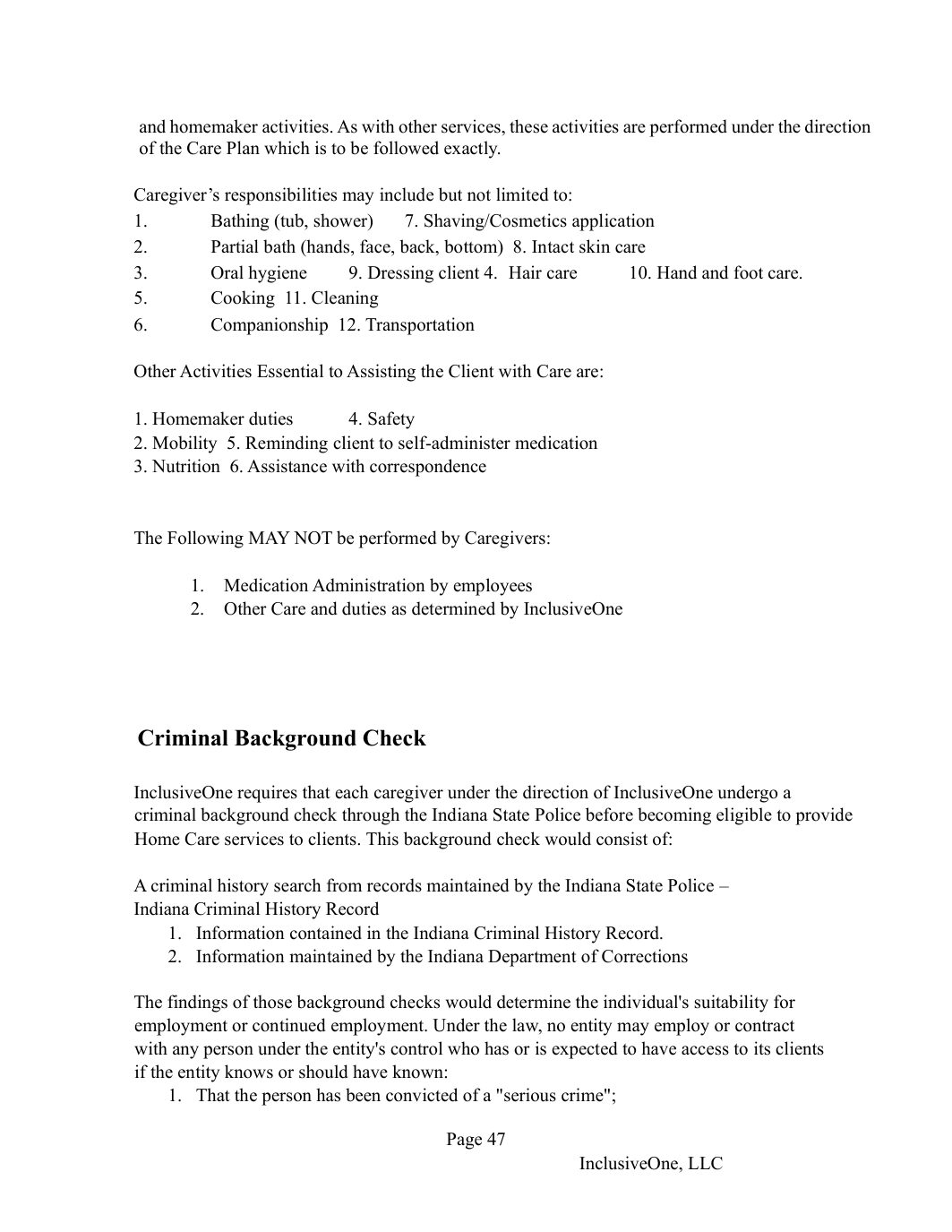 InclusiveOne Employee Handbook page 48