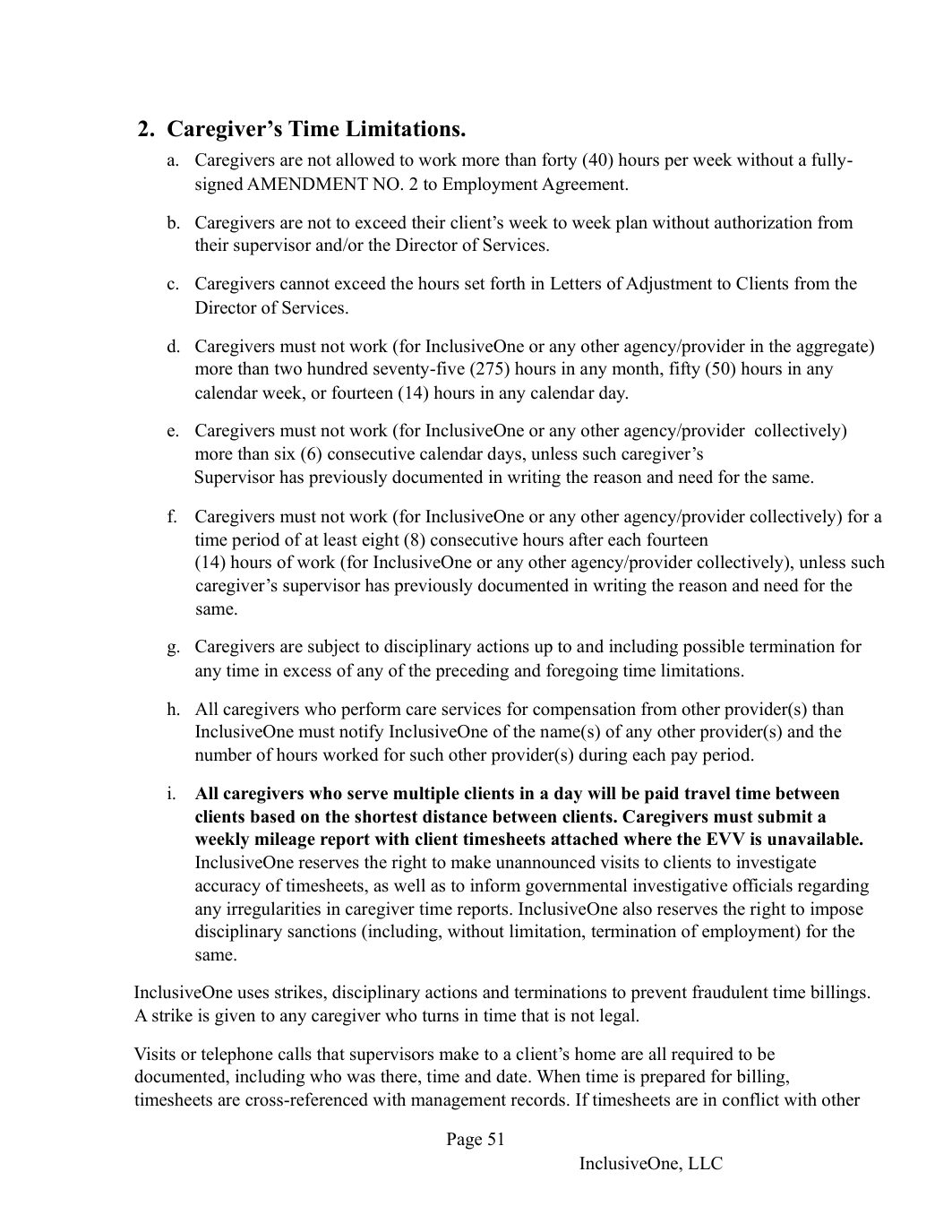 InclusiveOne Employee Handbook page 52